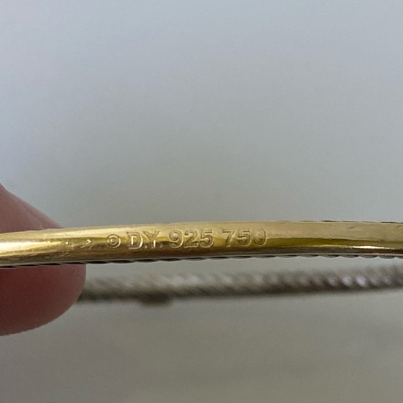 David Yurman 18k & .925 Twisted bracelet - Picture 10 of 10